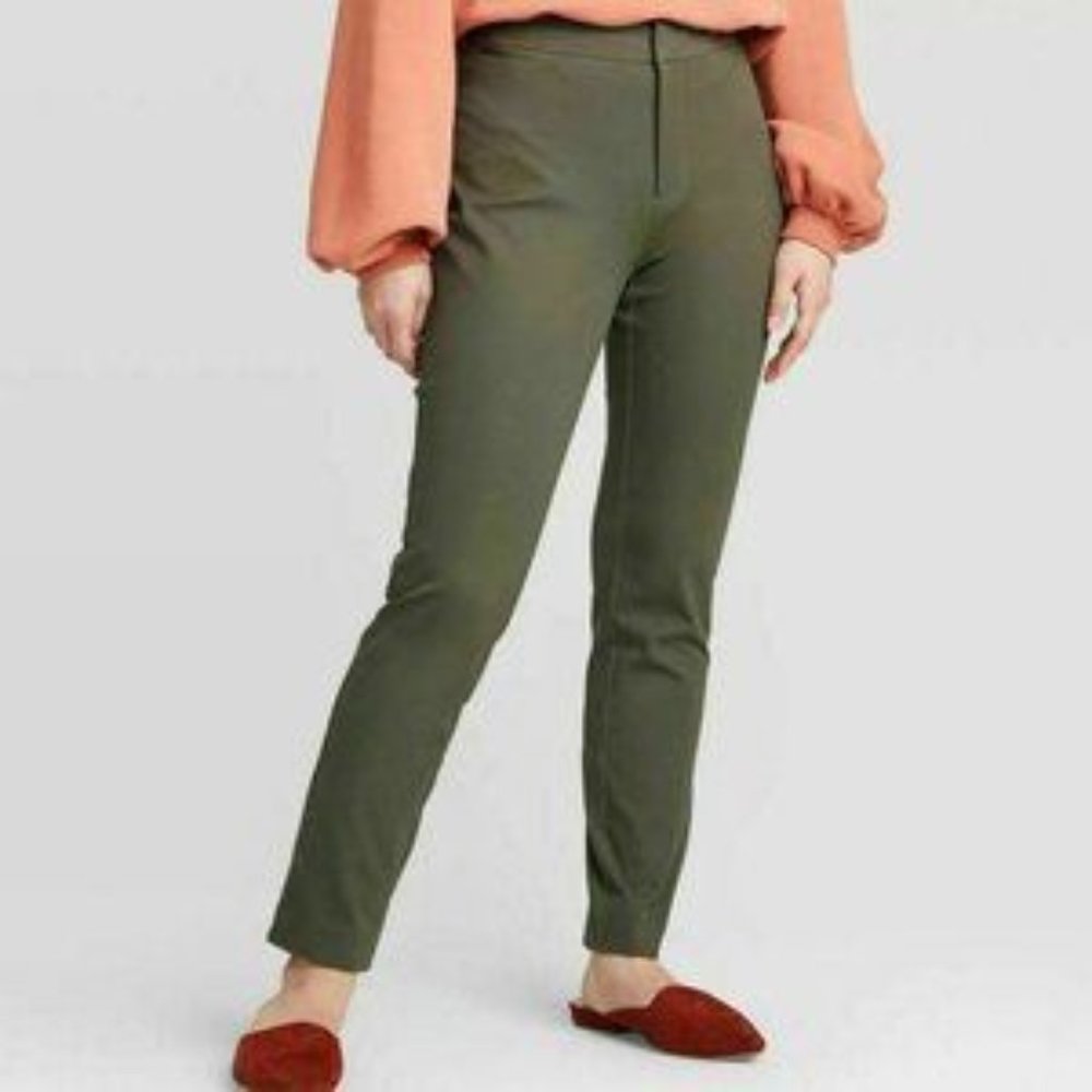 High Rise Skinny Ankle Pants